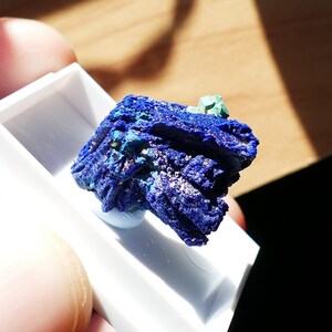 Spécimen minéral fin bleu azurite cuprite malachite image 4