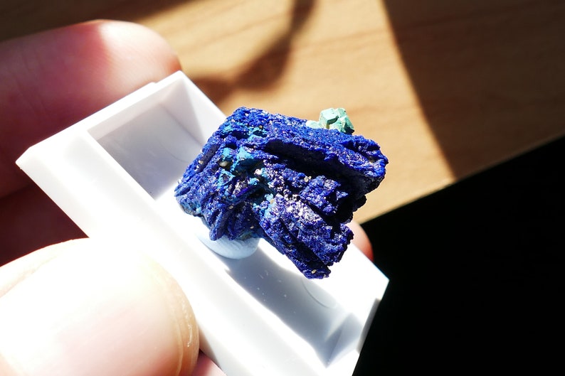 Spécimen minéral fin bleu azurite cuprite malachite image 4