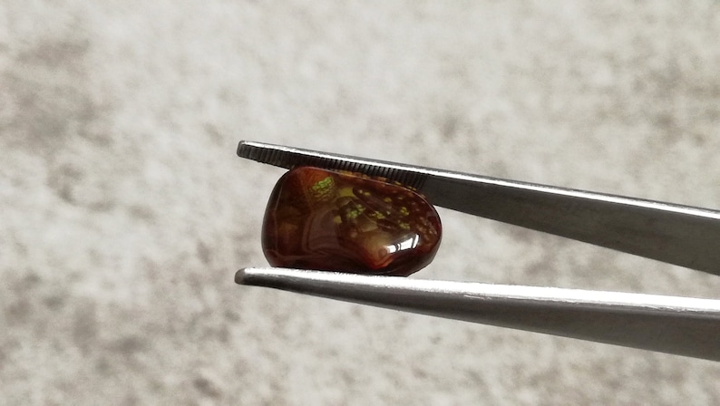 Fire Agate Stone Cabochon ~ 9.12 ct