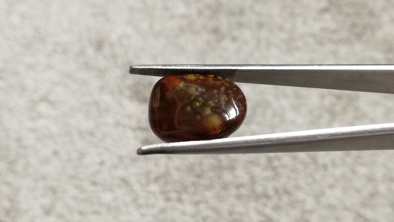 Fire Agate Stone Cabochon ~ 9.12 ct