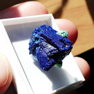 Spécimen minéral fin bleu azurite cuprite malachite image 5