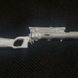 Star Wars - 1:12 / 6&quot; Scale Boba Fett Rifle - The Black Series - 3d Printed - Unpainted