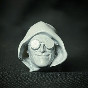1:12 Scale Head sculpt inspired by The Green Goblin Hooded Version - Custom 6&quot; Action Figure Head
