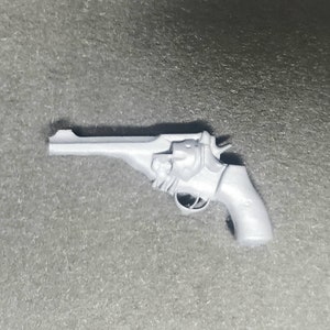 Webley MKVI Revolver - 6&quot; inch or 1:12 Scale - Unpainted - inspired by Indiana Jones The Last Crusade