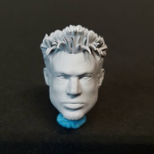 1:12 Scale Head Sculpt inspired by Brad Pitt - Custom 6&quot; Action Figure Head - young version