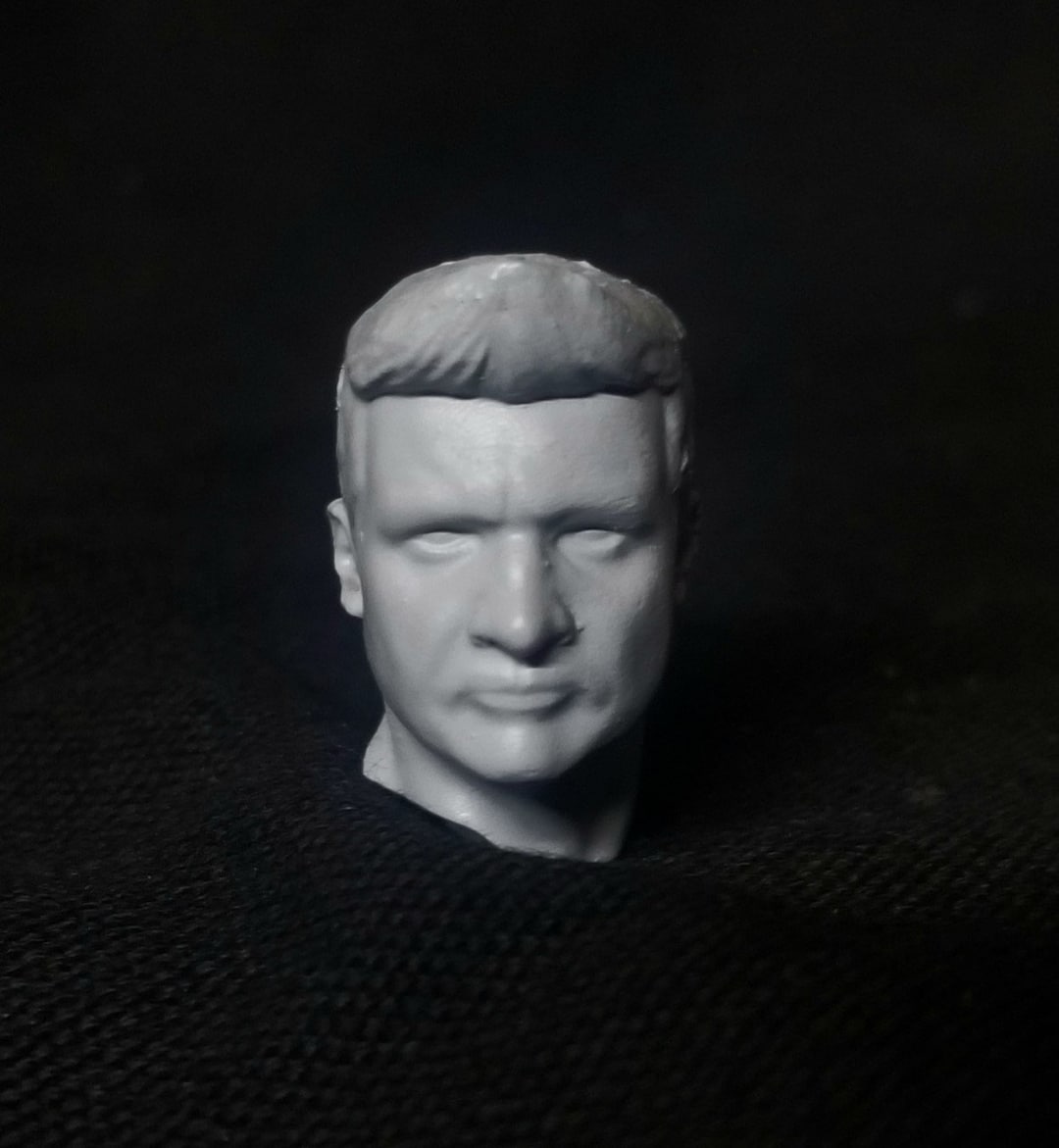 112 Scale Head Sculpt Inspired by Jeremy Renner Custom 6 Action Figure
