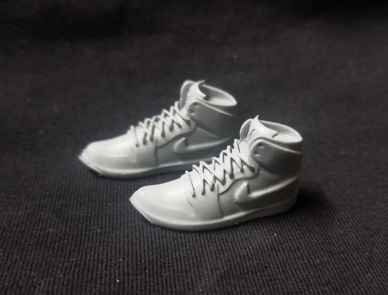 Nike Jordan 1 Style Shoes -  6' inch or 1:12 Scale - Custom Marvel Legends DC Multiverse 
