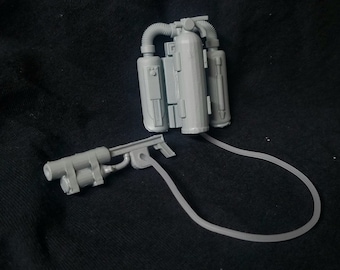 G.I. Joe Classified - Torch Flamethrower & Backpack Set -  6" inch or 1:12 Scale - 80's Zartan Dreadnoks - Sunbow Cartoon - Unpainted