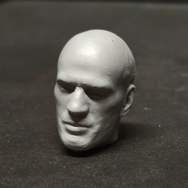 1:12 Scale Head Sculpt inspired by Jason Statham - Custom 6" Action Figure Head