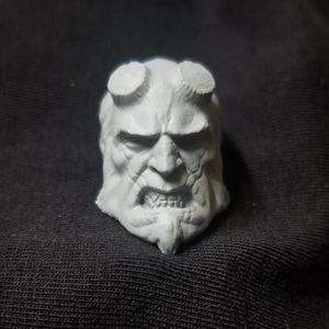 1:12 Scale Head Sculpt inspired by Hellboy - Custom 6&quot; Action Figure Head