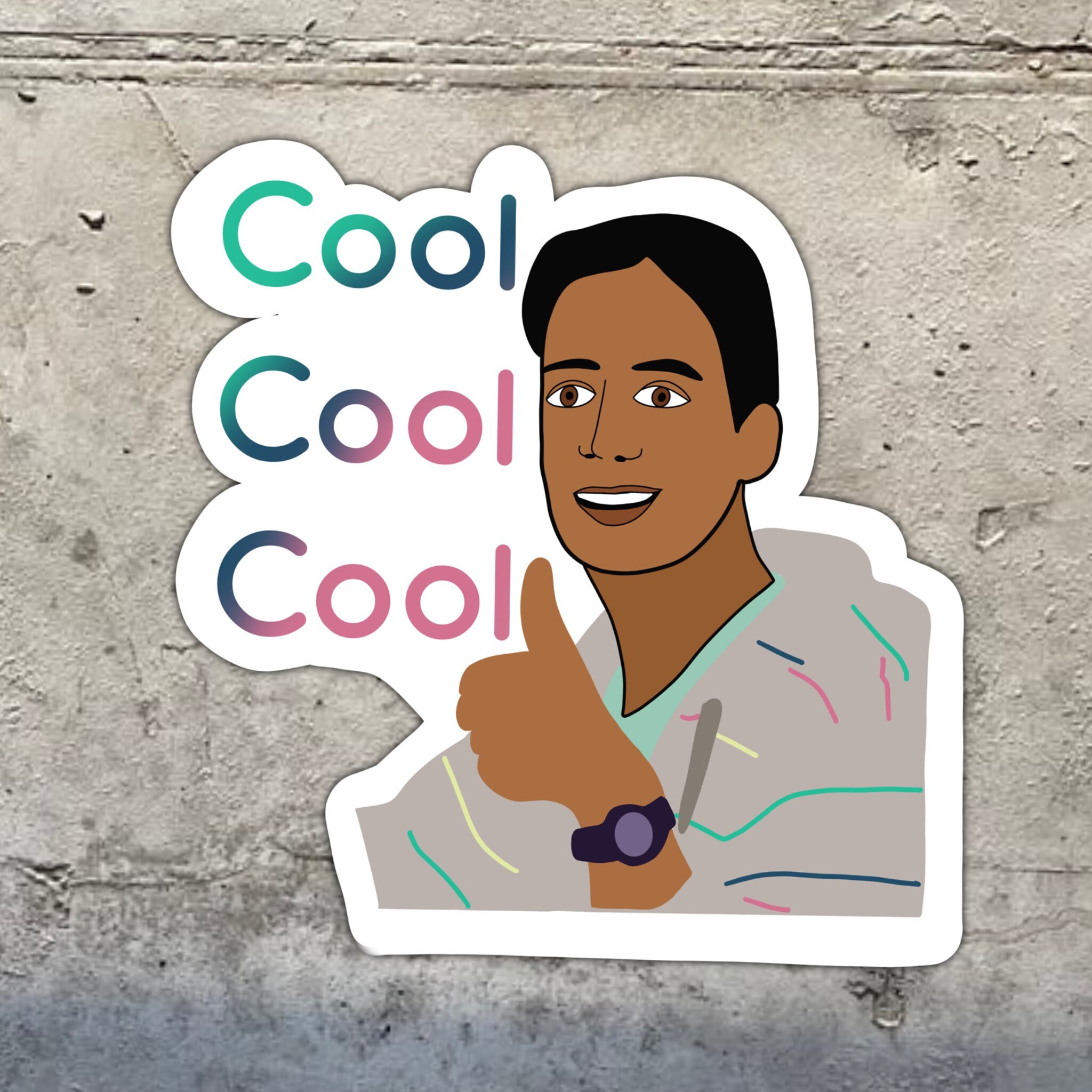Community Abed Cool Cool Cool Decal Sticker Etsy Community Abed Cool Cool Cool Decal Sticker Etsy