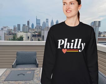 Philly Retro Vintage Philadelphia City Love Sweatshirt Crewneck Pullover
