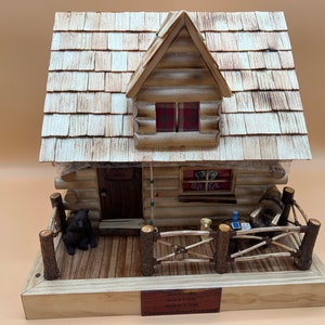 Custom Log Cabin Urn