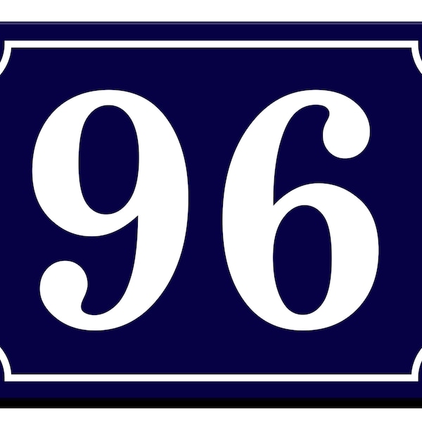 French Style House Number Plaque