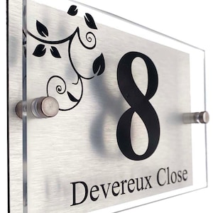 Designer House Number Plaque