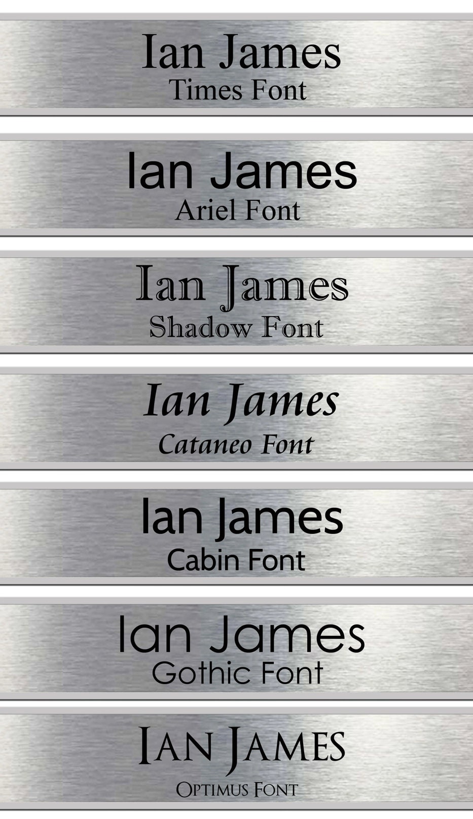 DOOR NAMEPLATE INSERTS Etsy