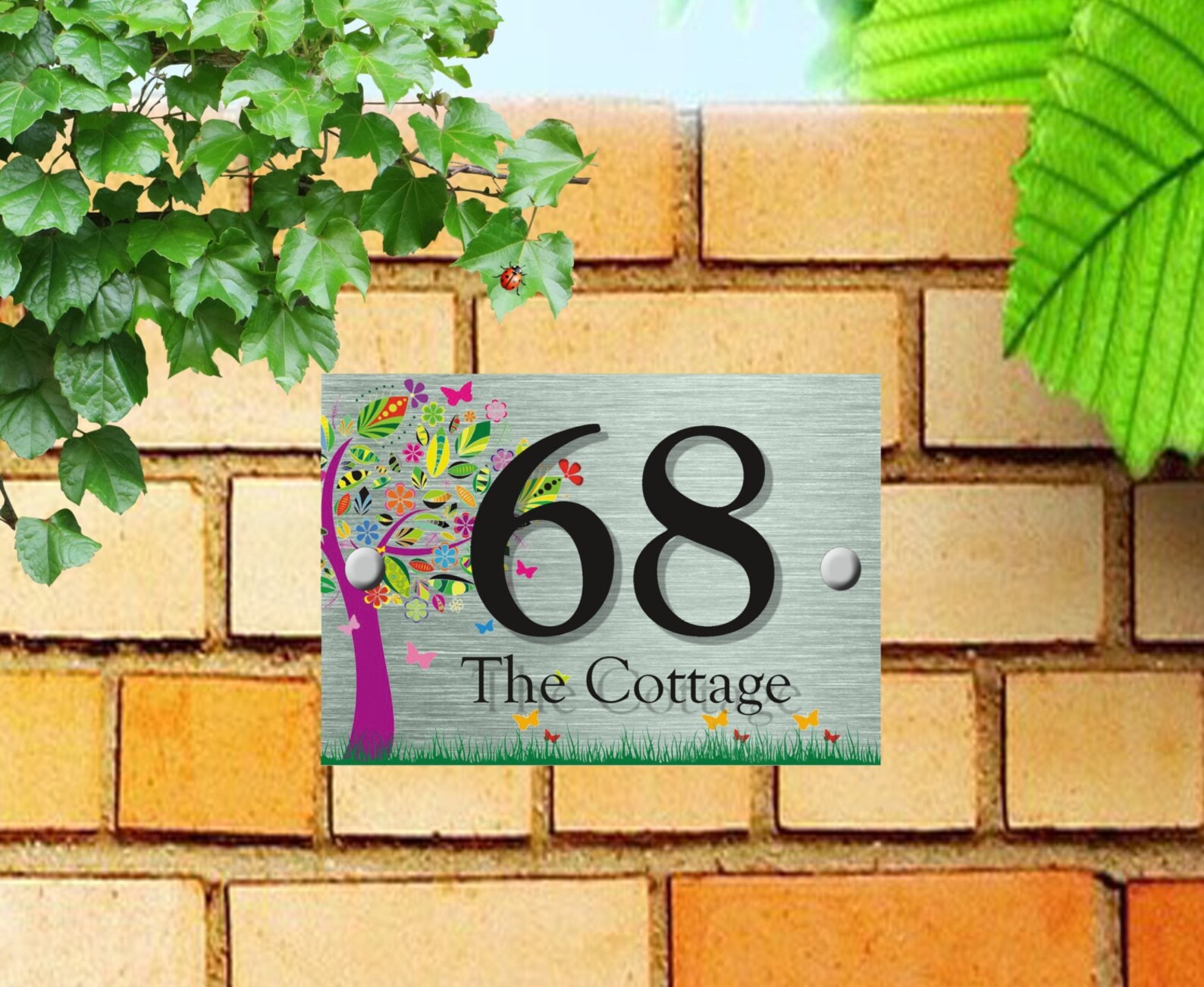 Custom Acrylic House Number Plaque | Etsy