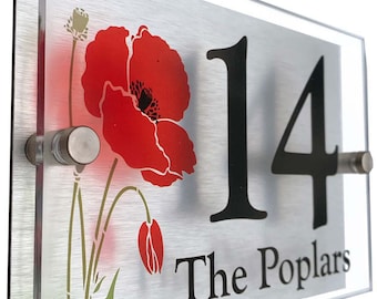 Modern House Number Plaque | Poppy Design