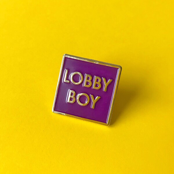 LOBBY BOY - Enamel Pin, Lapel pin, Pins, Enamel Pins, Pin, Planet pin, Gold enamel pin, Soft enamel pin, Lobby Boy.