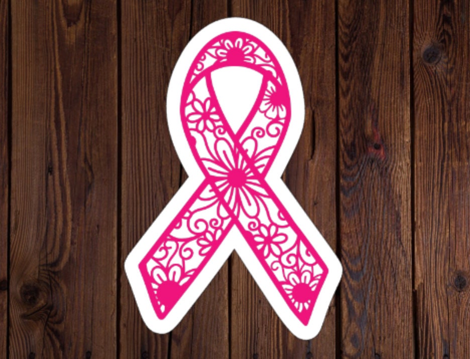 Pink Ribbon Tattoo - Etsy Pink Ribbon Tattoo - Etsy