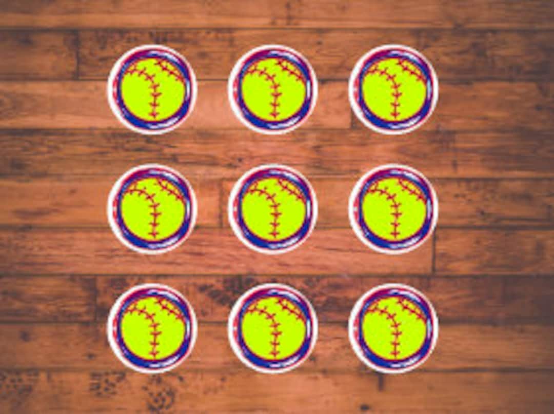 Helmet Sticker Sheet, Softball Helmet Stickers, Softball Player