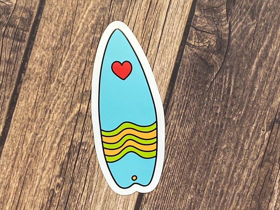 Surfboard Stickers, Waterproof Vinyl Summer Beach Stickers, Trendy