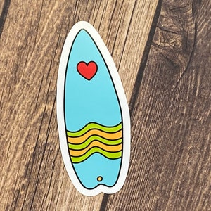 Surfboard Stickers, Waterproof Vinyl Summer Beach Stickers, Trendy ...