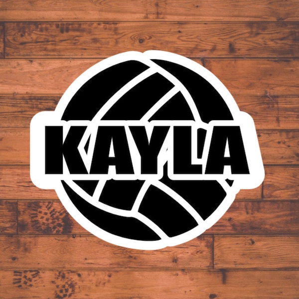 Custom Team and Player Volleyball Stickers Etsy