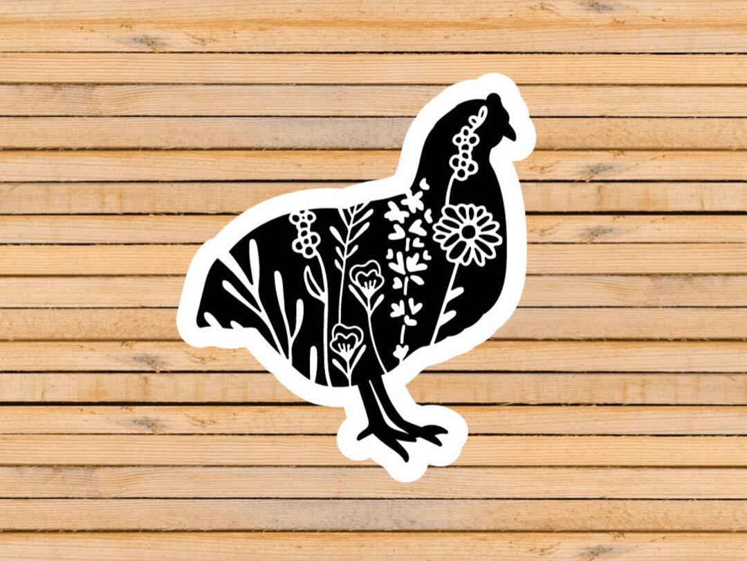 Chicken Sticker, Farm Stickers, Botanical Stickers, Wildflower Stickers ...
