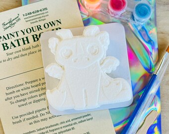 Paint Your Own Ghost Bath Bomb Kit 