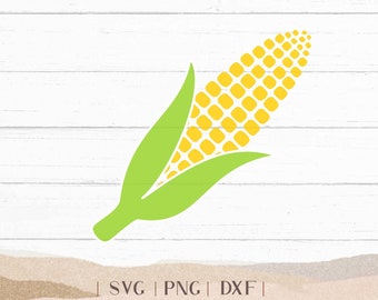 Corn SVG DXF - Thanksgiving Cut File - Corn Husk Design - Fall - Clipart - Tshirt Design