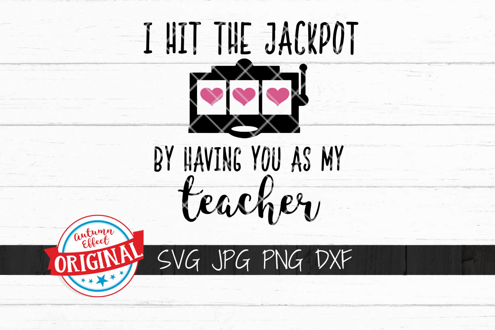 Hit The Jackpot You as My Teacher SVG Teacher Pot Holder | Etsy