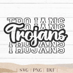 Trojans SVG - Trojans Bundle - School Spirit SVG - Trojans Cheer Football - Mascot SVG - Trojans Shirt - Trojans Sports -  Png Dxf Svg