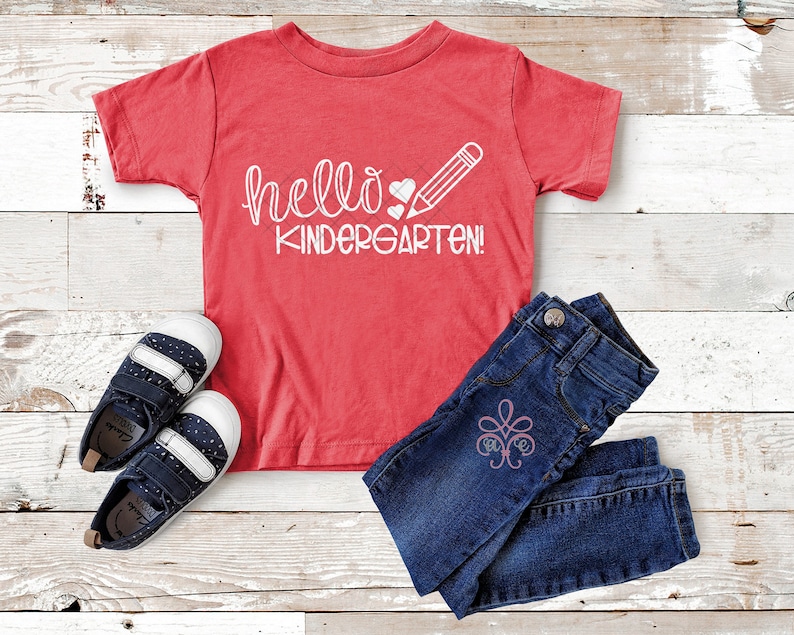 Hello 1st Grade SVG - Back to School Bundle with All Grades - Hello Back to School - School Tshirt Design - DXF PNG Pencil Grade Teacher image 2