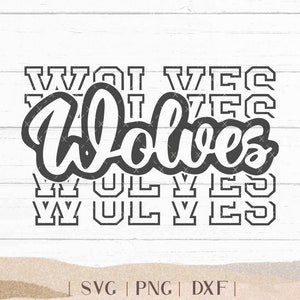 Wolves SVG - Wolves Bundle - School Spirit SVG - Wolves Cheer Football - Mascot SVG - Wolves Shirt - Wolves Sports -  Png Dxf Svg