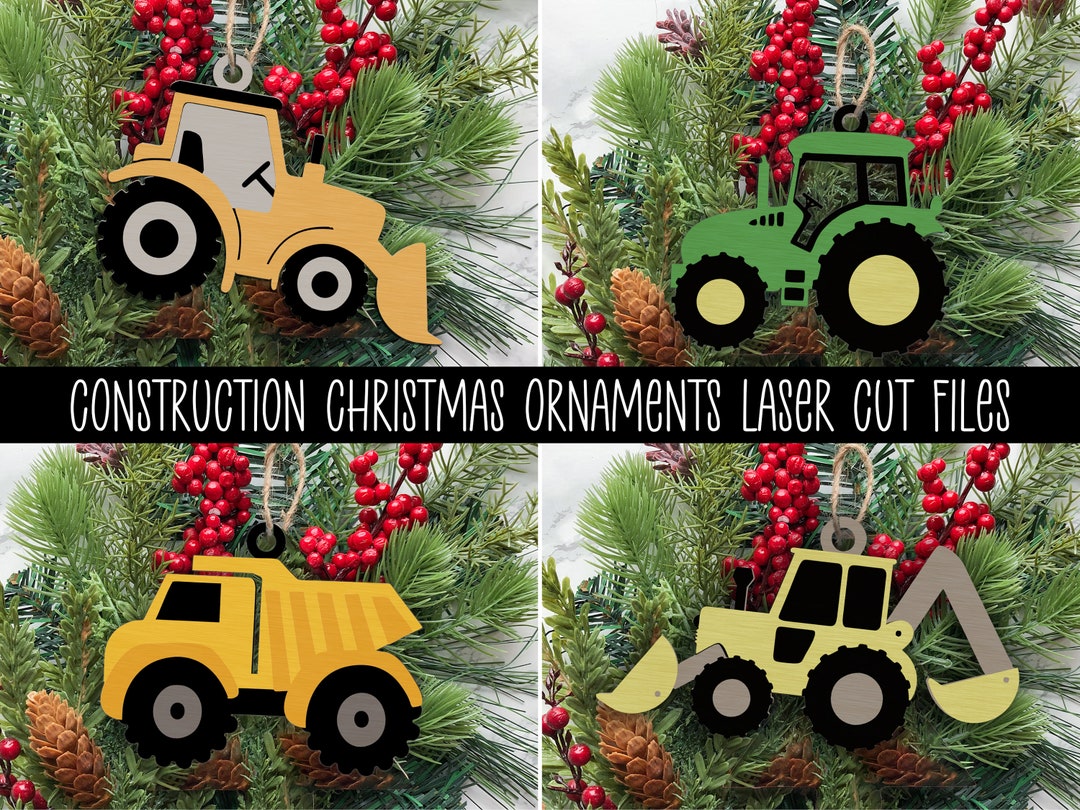 Construction Christmas Ornaments 