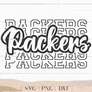 Packers SVG - Packers Bundle - School Spirit SVG - Packers Cheer Football - Mascot SVG - Packers Shirt - Packers Sports - Stacked Font
