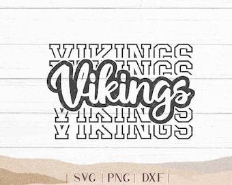 Vikings SVG - Vikings Bundle - School Spirit SVG - Vikings Cheer Football - Mascot SVG - Vikings Shirt - Vikings Sports -  Png Dxf Svg
