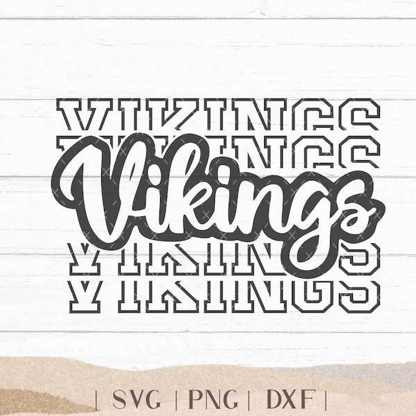 Vikings SVG - Vikings Bundle - School Spirit SVG - Vikings Cheer Football - Mascot SVG - Vikings Shirt - Vikings Sports -  Png Dxf Svg