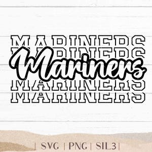 Mariners SVG - Pacote Mariners - Espírito Escolar SVG - Torcida Mariners Futebol - Mascote SVG - Camisa Mariners - Esportes Mariners PNG Svg