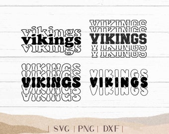 Vikings SVG - Vikings Bundle - School Spirit SVG - Vikings Cheer Football - Mascot SVG - Vikings Shirt - Vikings Sports -  Png Dxf Svg