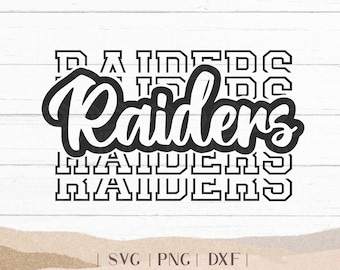 Raiders SVG - Raiders Bundle - School Spirit SVG - Raider Cheer Football - Mascot SVG - Raiders Shirt - Raider Sports Png Dxf Svg