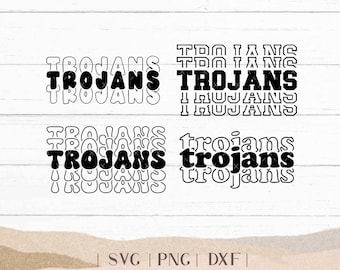 Trojans SVG - Trojans Bundle - School Spirit SVG - Trojans Cheer Football - Mascot SVG - Trojans Shirt - Trojans Sports -  Png Dxf Svg
