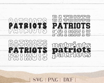 Patriots SVG - Patriots Bundle - School Spirit SVG - Patriots Cheer Football - Mascotte SVG - Patriots Shirt - Patriots Sports - Png Dxf Svg