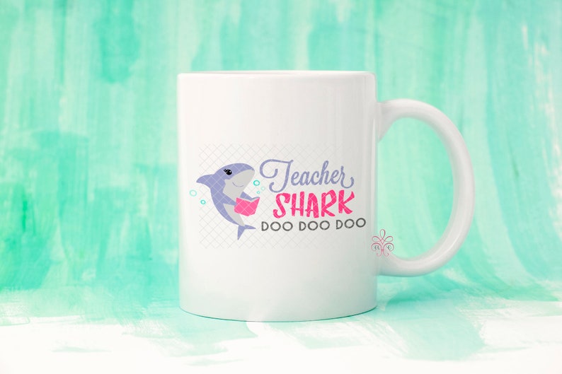 Download Teacher Shark SVG Baby Shark SVG PNG Shark Cut File for | Etsy