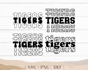 Tigers SVG - Tigers Bundle - School Spirit SVG - Tigers Cheer Football - Mascot SVG - Tigers Shirt - Tigers Sports - Png Dxf Svg