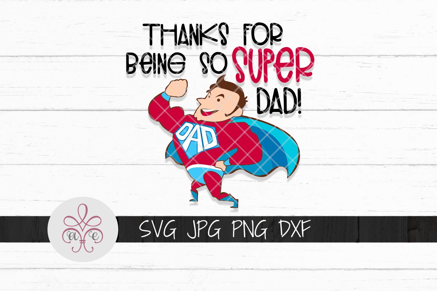 Gracias Por Ser Super Papa Svg Happy Fathers Day Clipart Etsy