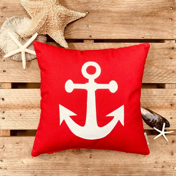 Anchor Throw Pillow Etsy