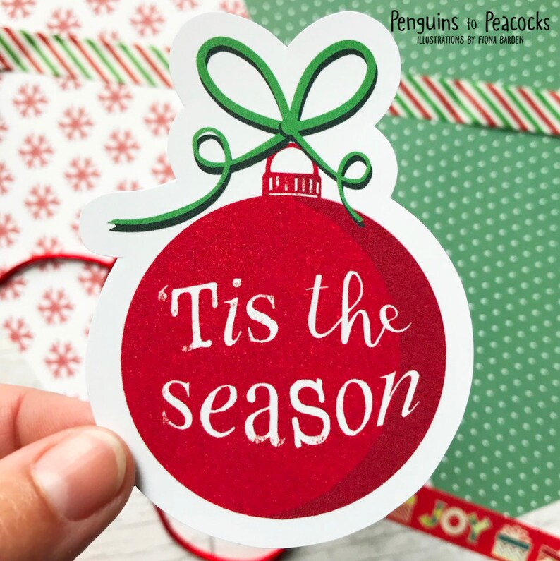 Christmas Vinyl Sticker Pack. Xmas Vinyl Decal Pack. 'deck Etsy