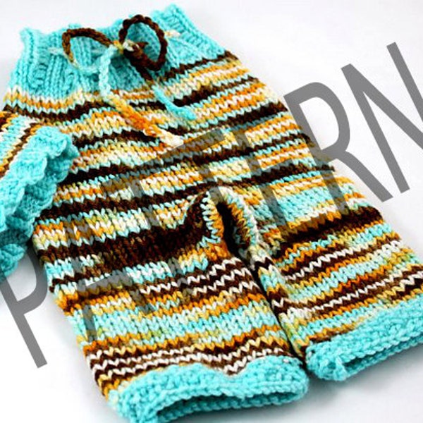 Longies & Shorties Knitting Pattern pants knitting pattern cloth diaper friendly pattern